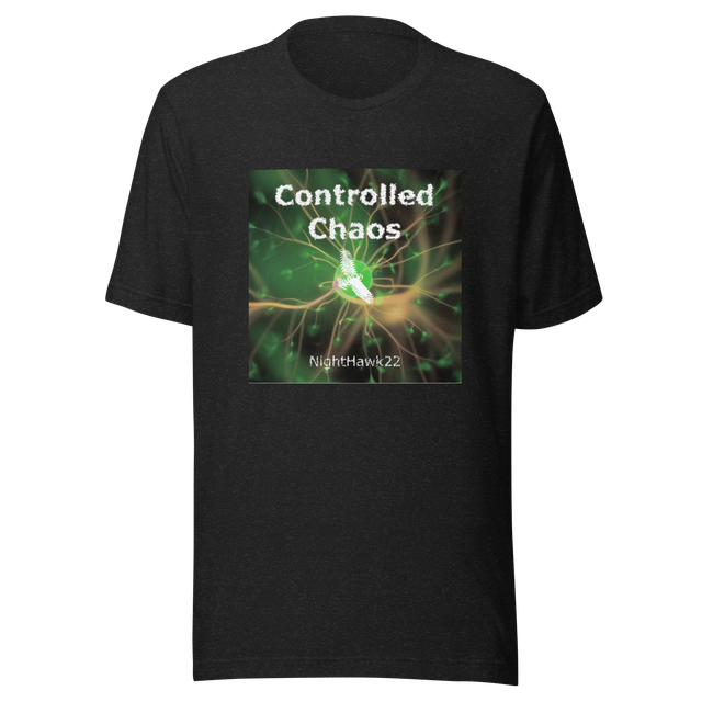 Controlled Chaos artwork t-shirt.